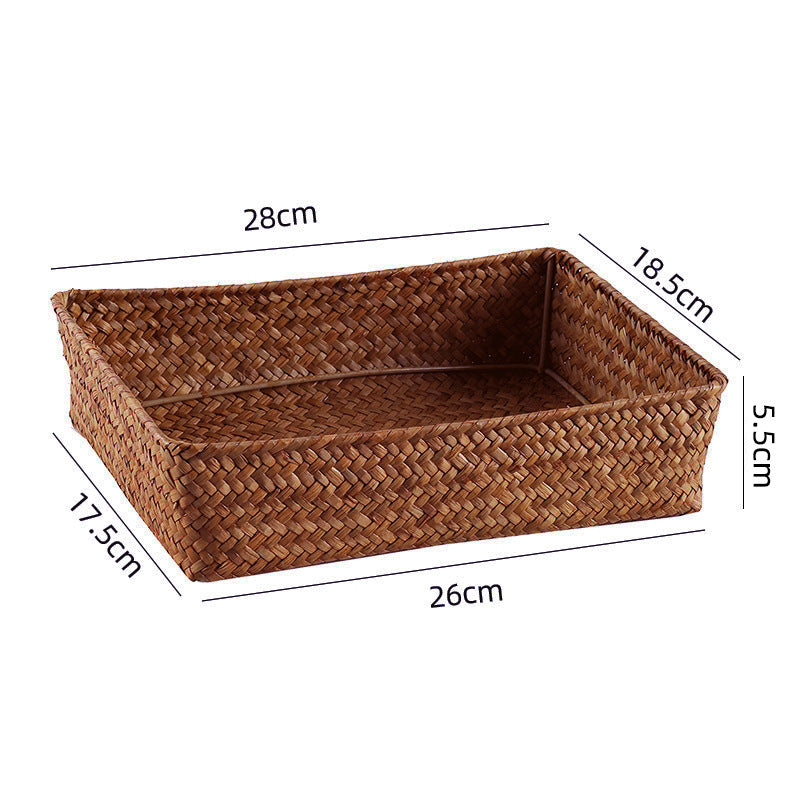 Handwoven Bamboo Storage Tray | High & Bury