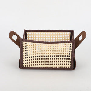 Practical Storage Basket Dark Brown | High & Bury