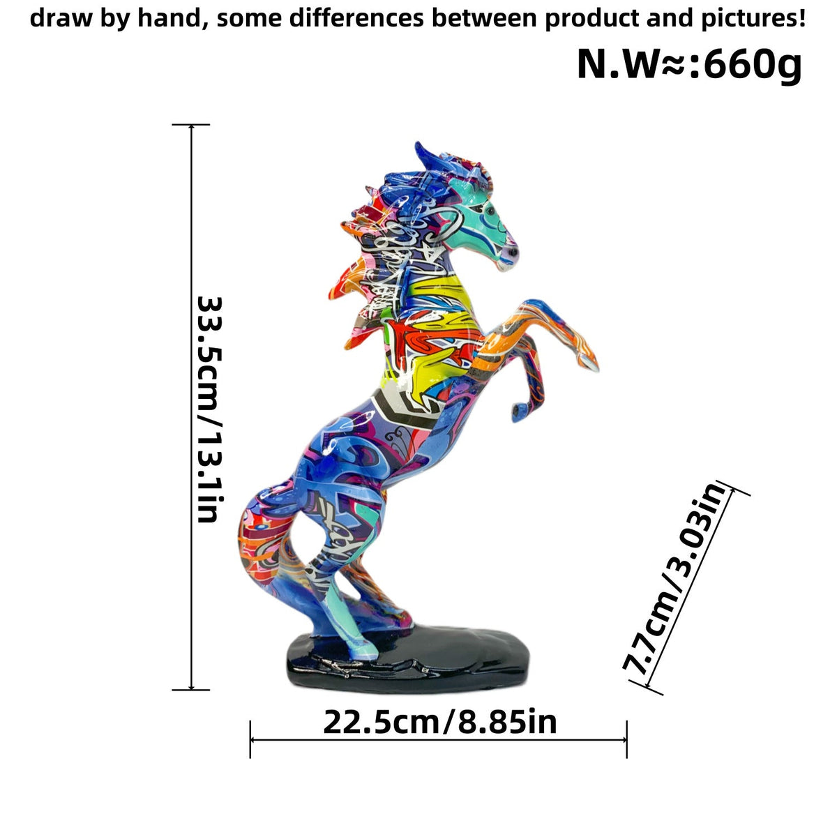 Artistic Running Horse Sculpture | High & Bury