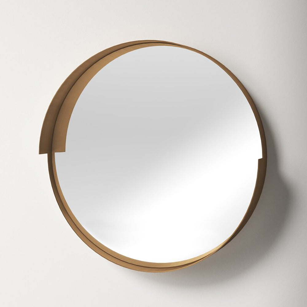 Modern Round Wall Mirror with Elegant Frame | High & Bury