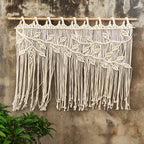 Macrame Wall Hanging Beige 120 | High & Bury