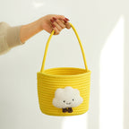 Storage Basket with Playful Cloud Motif | High & Bury