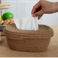 Decorative Woven Tissue Basket | High & Bury