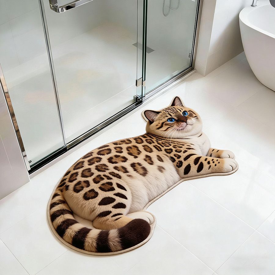 Cat-Shaped Bath Mat | High & Bury