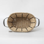 Practical Storage Basket with Stainless Steel Handles | High & Bury