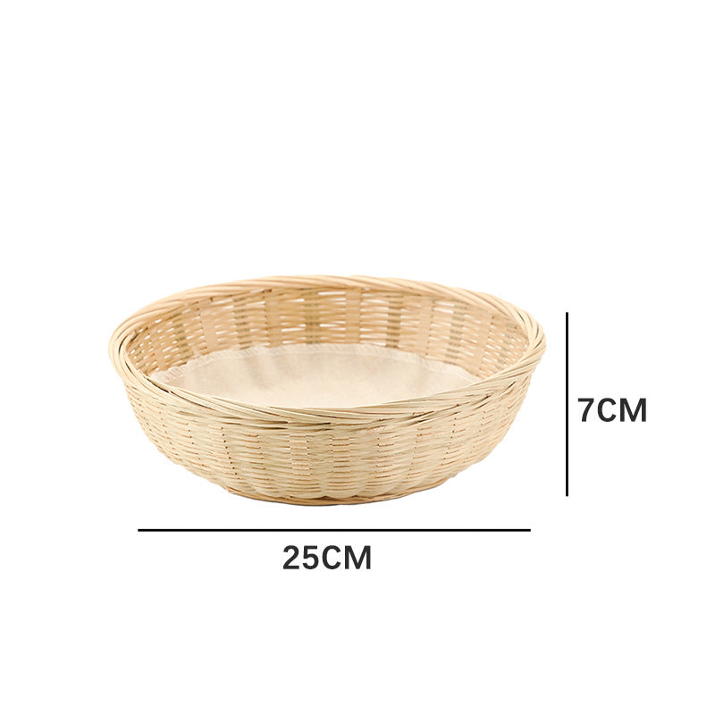 Practical Storage Basket made of Rattan Woven Natural Fiber Soft Textile | High & Bury