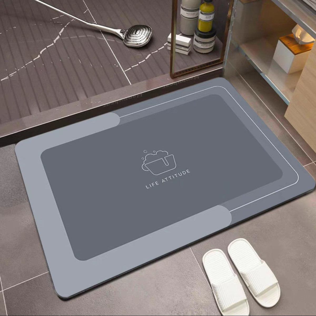 Non-Slip Bathroom Mat | High & Bury