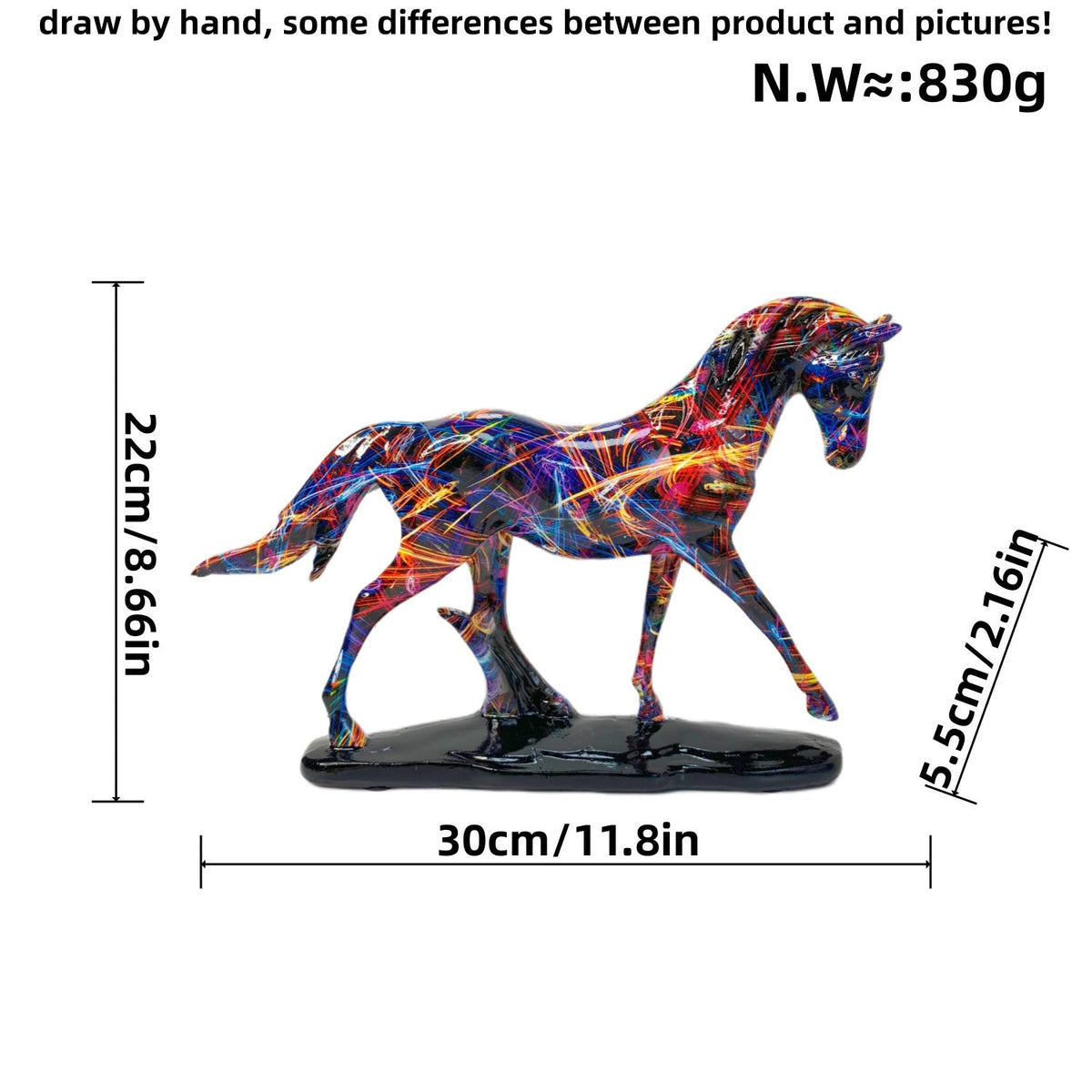 Artistic Running Horse Sculpture | High & Bury