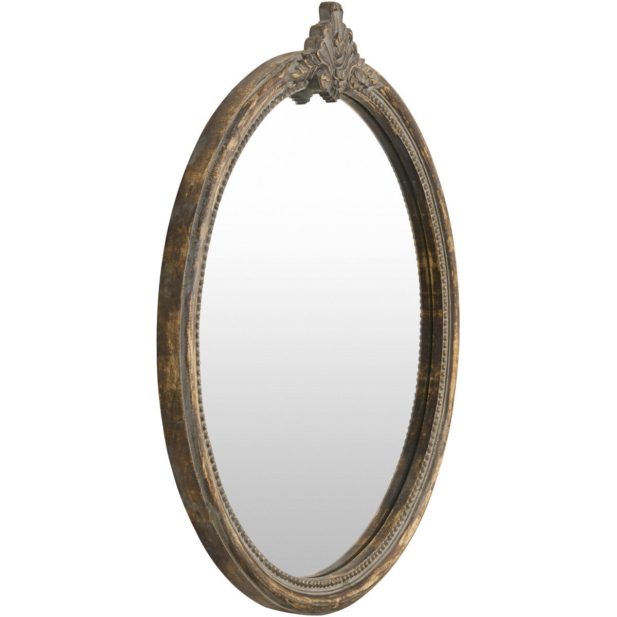 Ornate Vintage Round Wall Mirror | High & Bury
