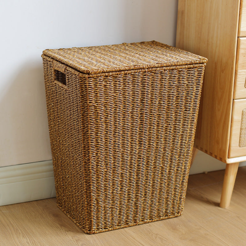 Elegant Handwoven Laundry Basket | High & Bury