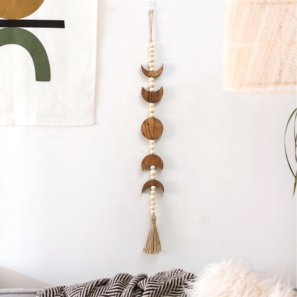 Decorative Wall Hanging with Geometric Wooden Shapes | High & Bury