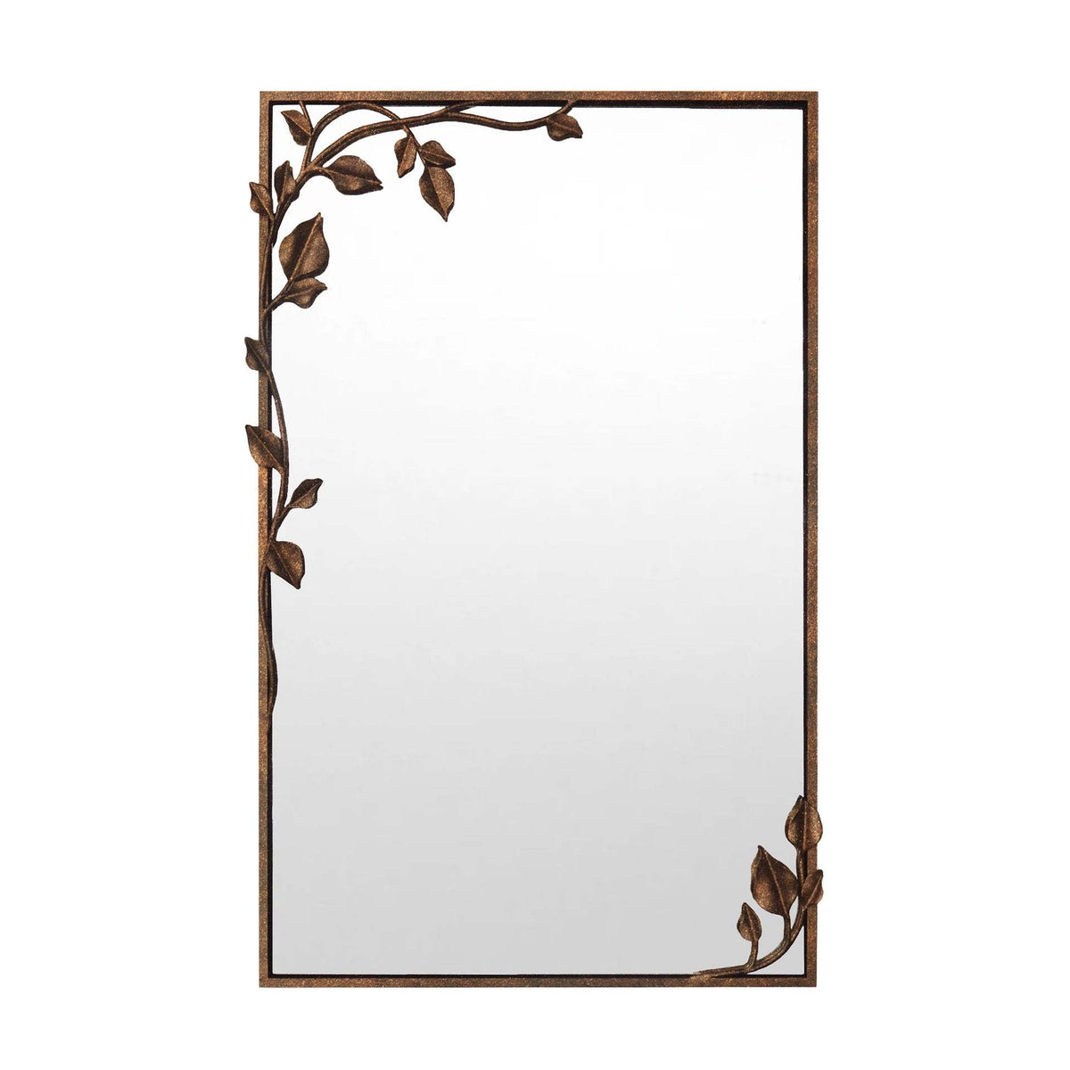 Ornate Wall Mirror with Leaf Accents | High & Bury