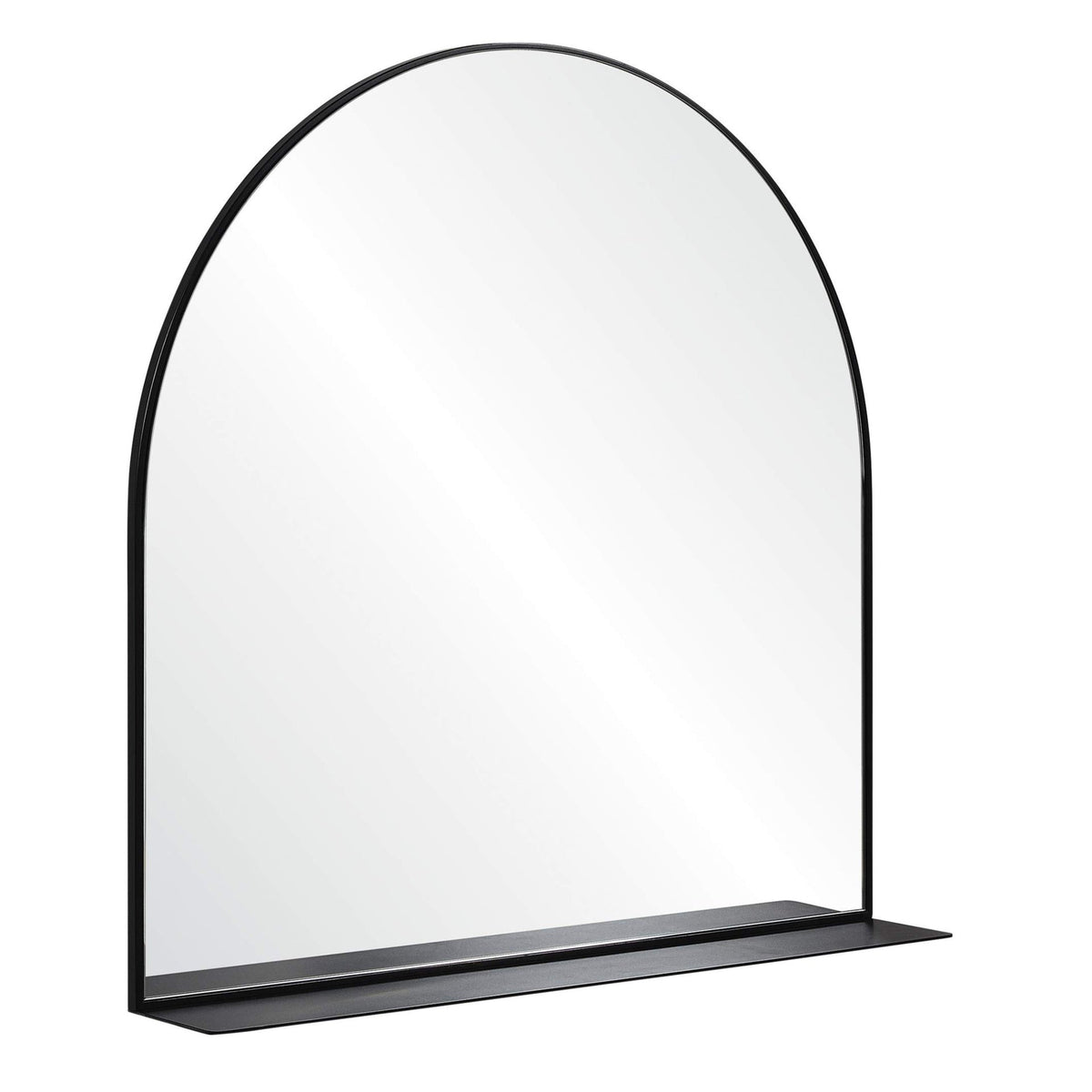 Arch-Shaped Decorative Wall Mirror with Shelf | High & Bury