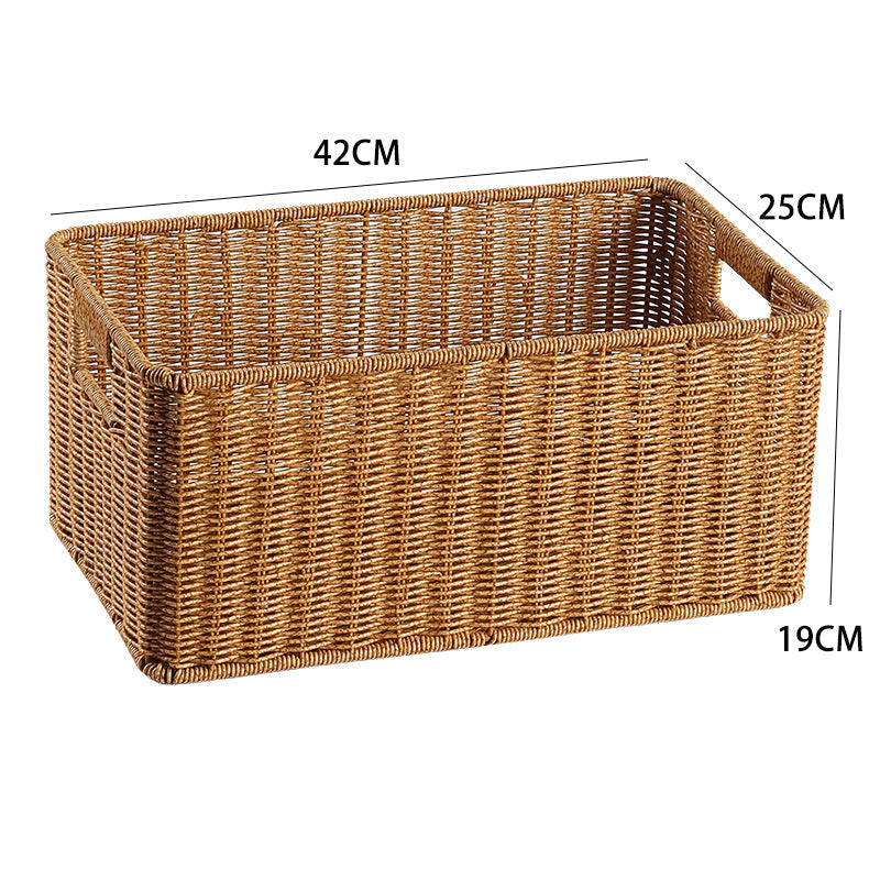 Elegant Woven Storage Basket | High & Bury