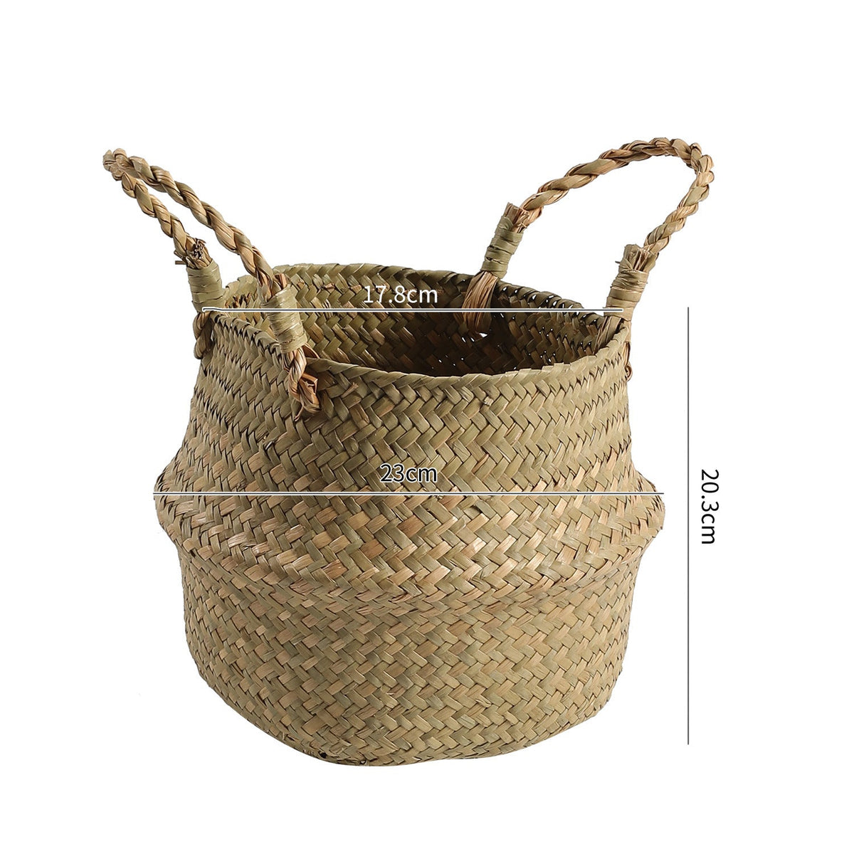 Handcrafted Decorative Storage Basket Soft Textile Handwoven | High & Bury
