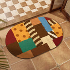 Colorful Patchwork Design Floor Mat | High & Bury