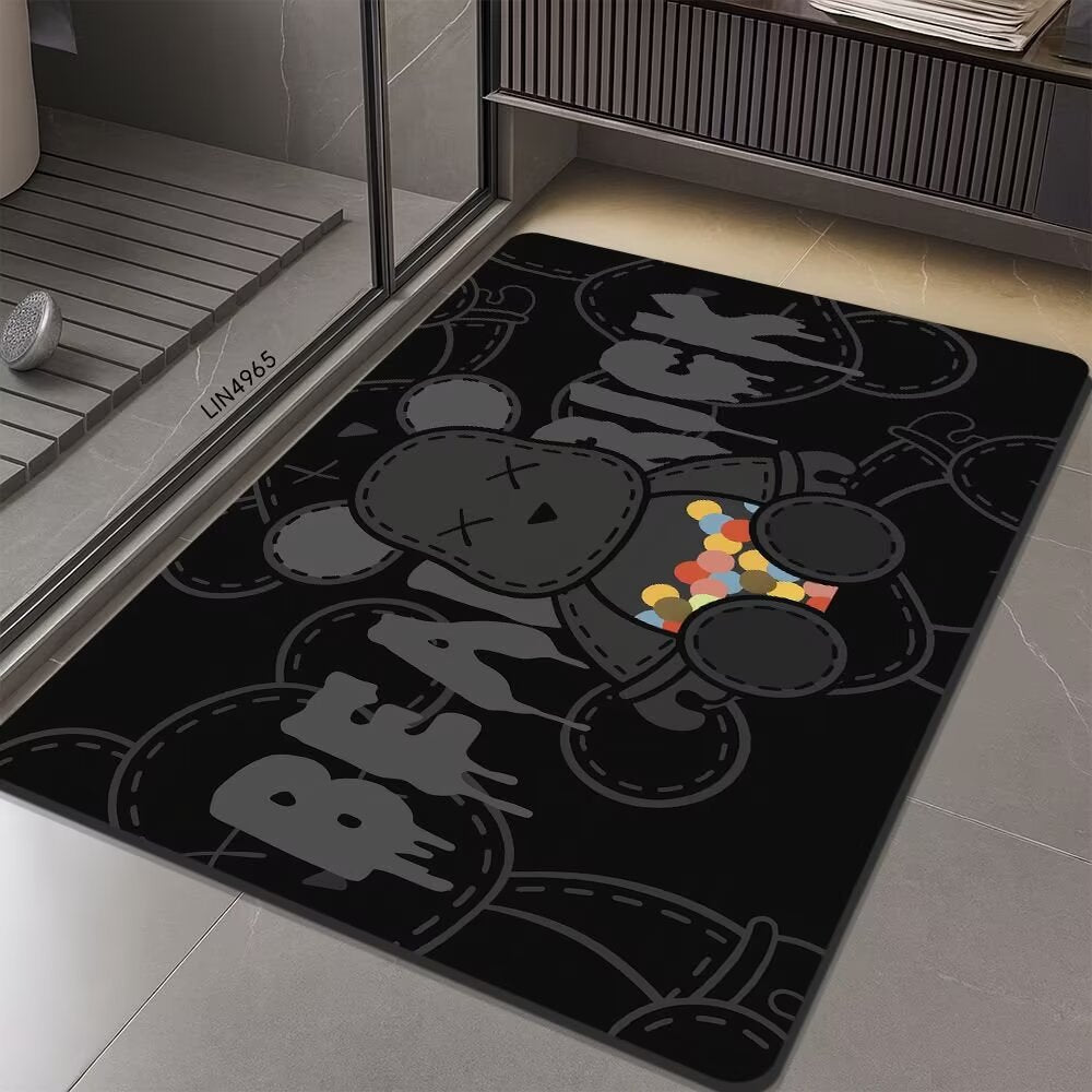 Geometric Hexagonal Pattern Bath Mat | High & Bury