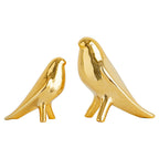 Elegant Artificial Ceramic Bird Sculpture | High & Bury