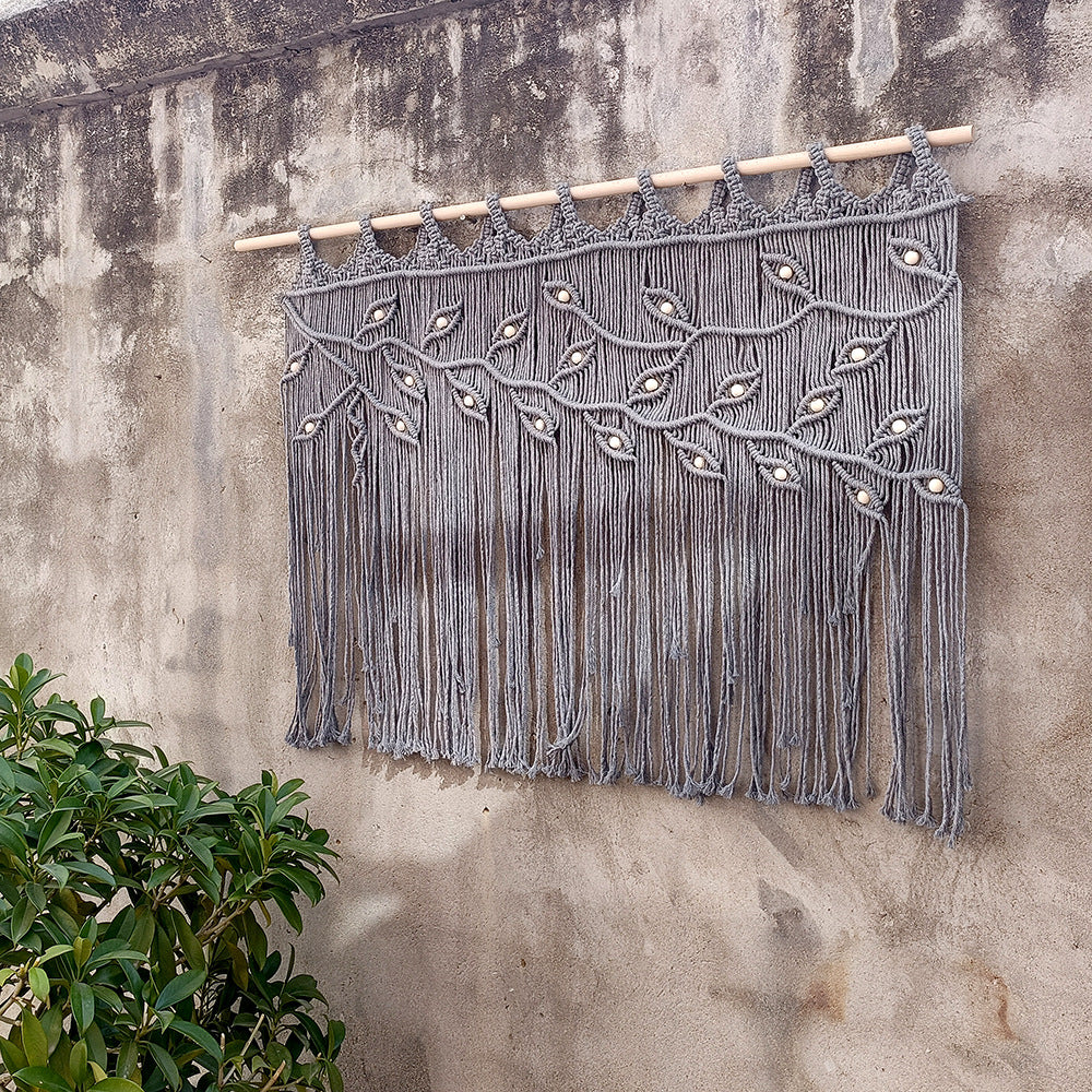 Macrame Wall Hanging Beige 120 | High & Bury