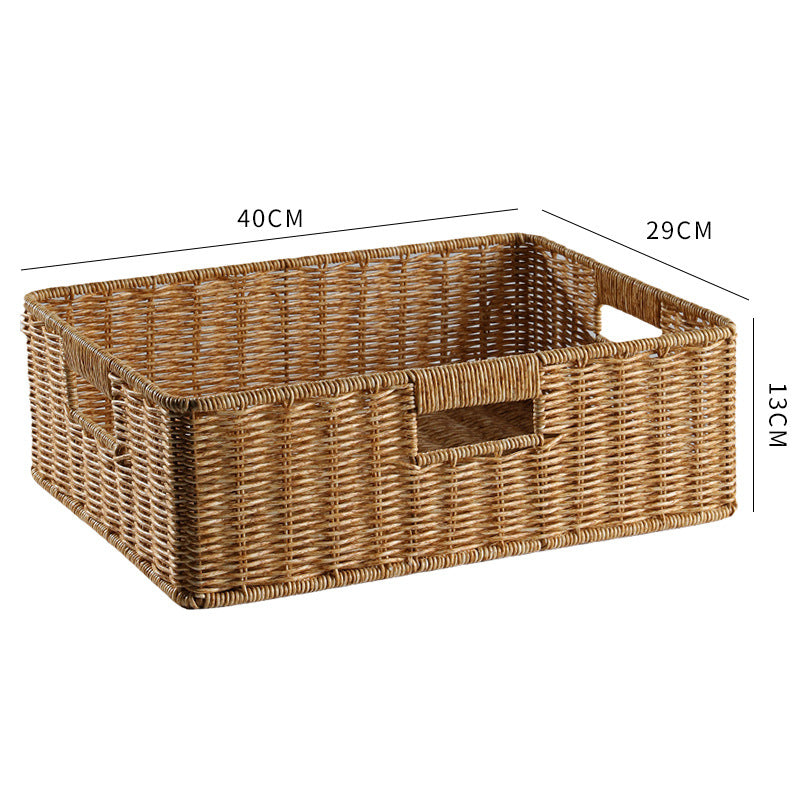 Elegant Woven Storage Basket | High & Bury