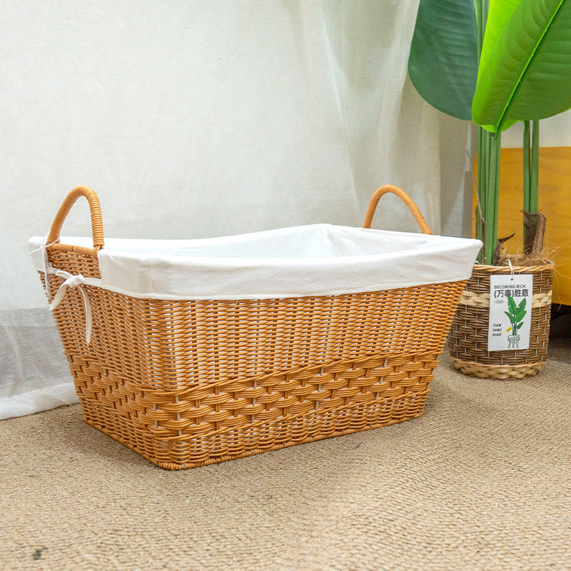 Braided Storage Basket with Removable Inner Lining | High & Bury