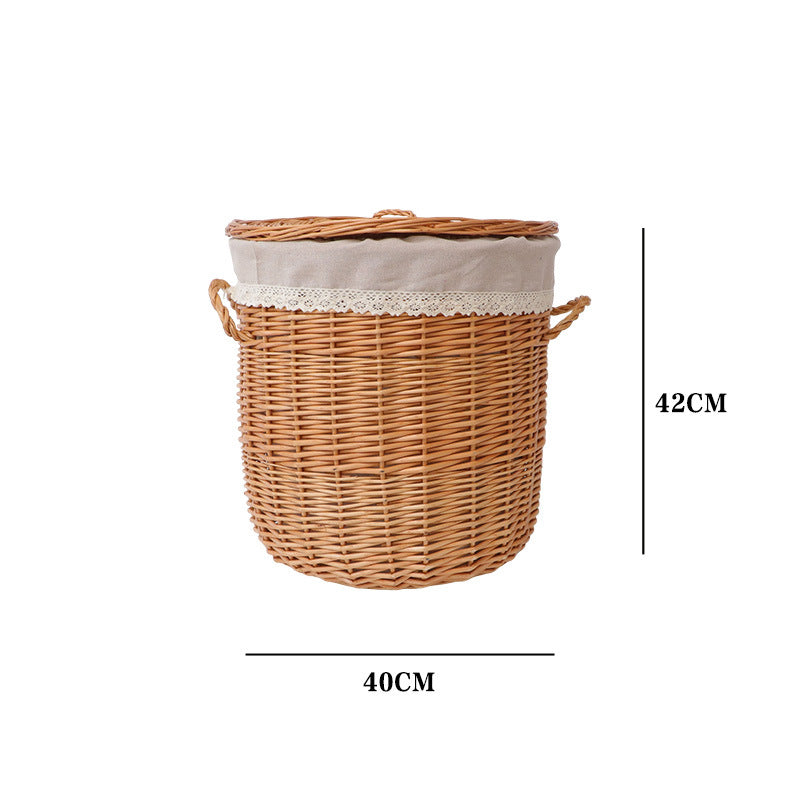 Rundkorb Woven Natural Fiber Soft Textile | High & Bury