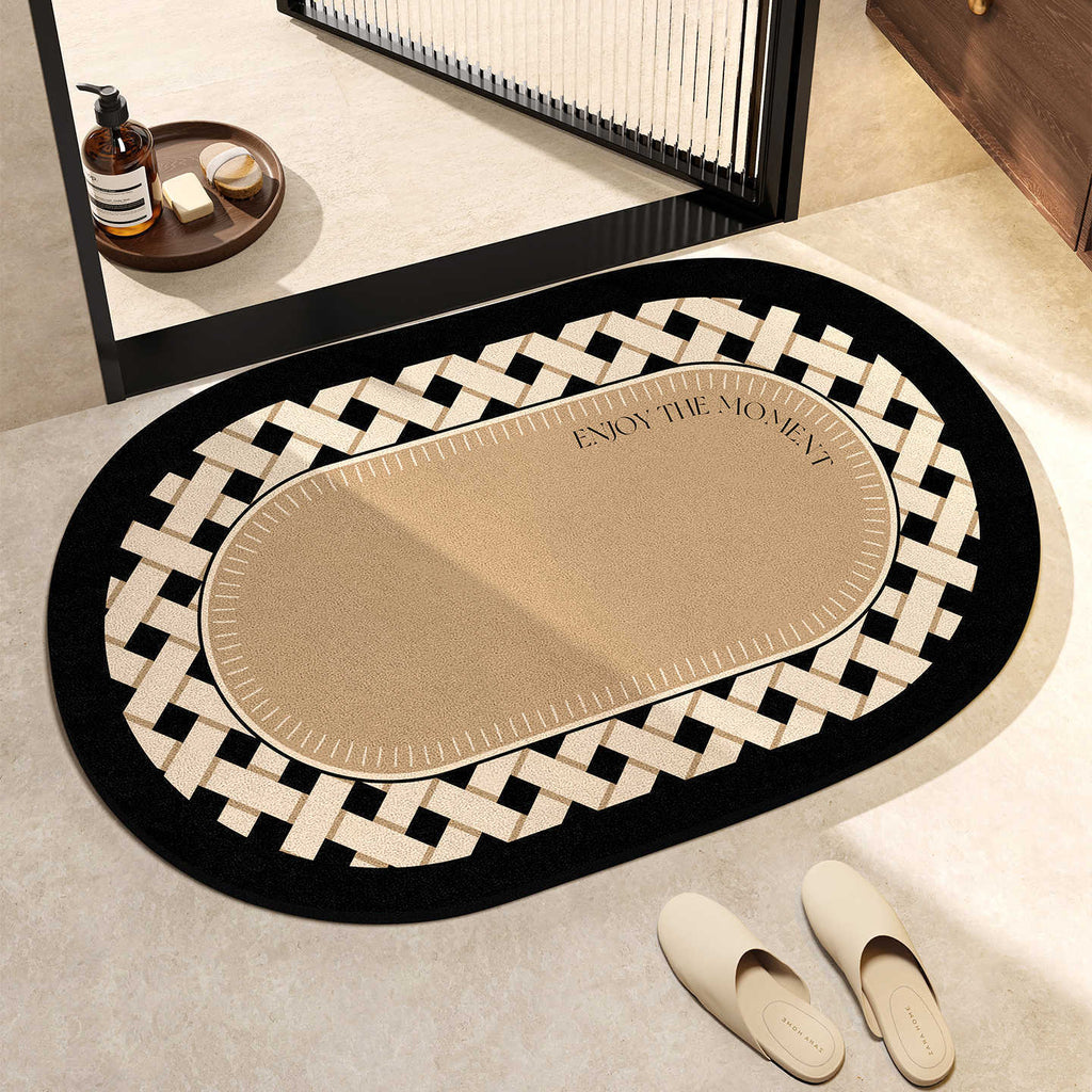 Elegant Oval Floor Mat | High & Bury