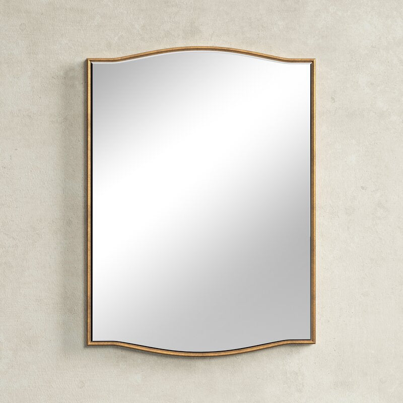 Elegant Curved Wall Mirror | High & Bury