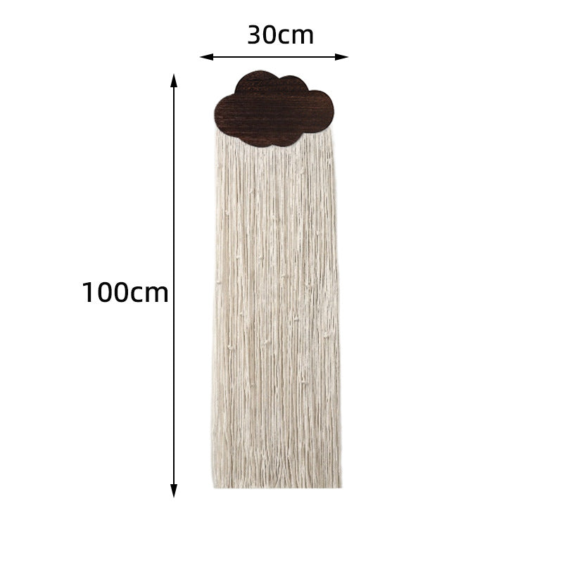 Macrame Wall Decor with Cloud Motif | High & Bury