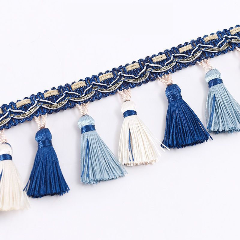Decorative Fringe Trim Polyester Textile | High & Bury