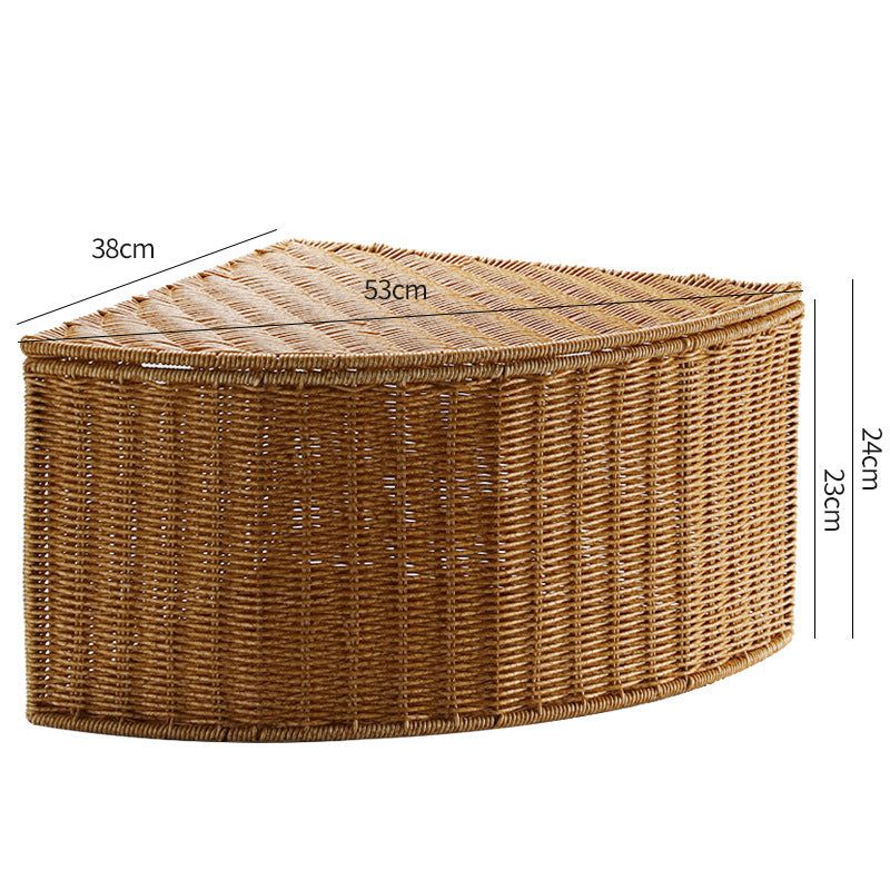 Handcrafted Decorative Corner Storage Basket | High & Bury