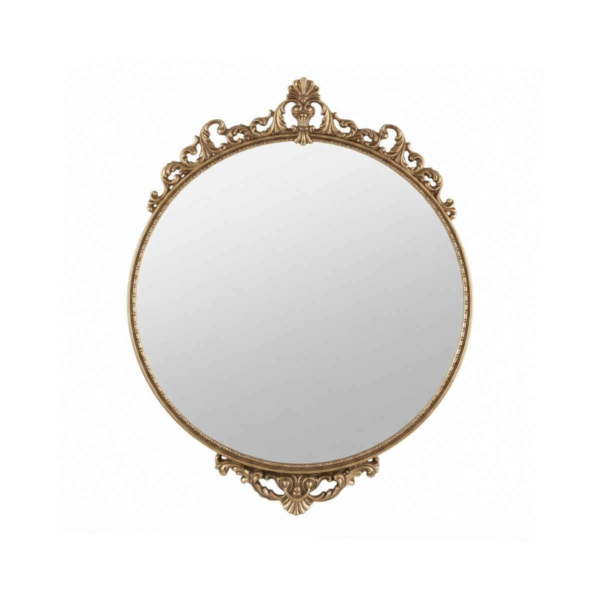 Decorated Round Wall Mirror | High & Bury