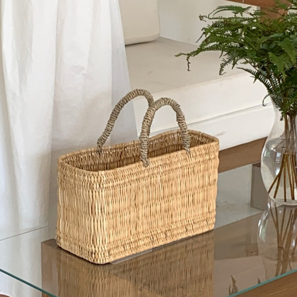Playful Handwoven Shopping Bag | High & Bury