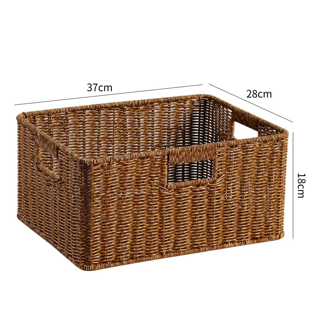 Elegant Woven Storage Basket | High & Bury