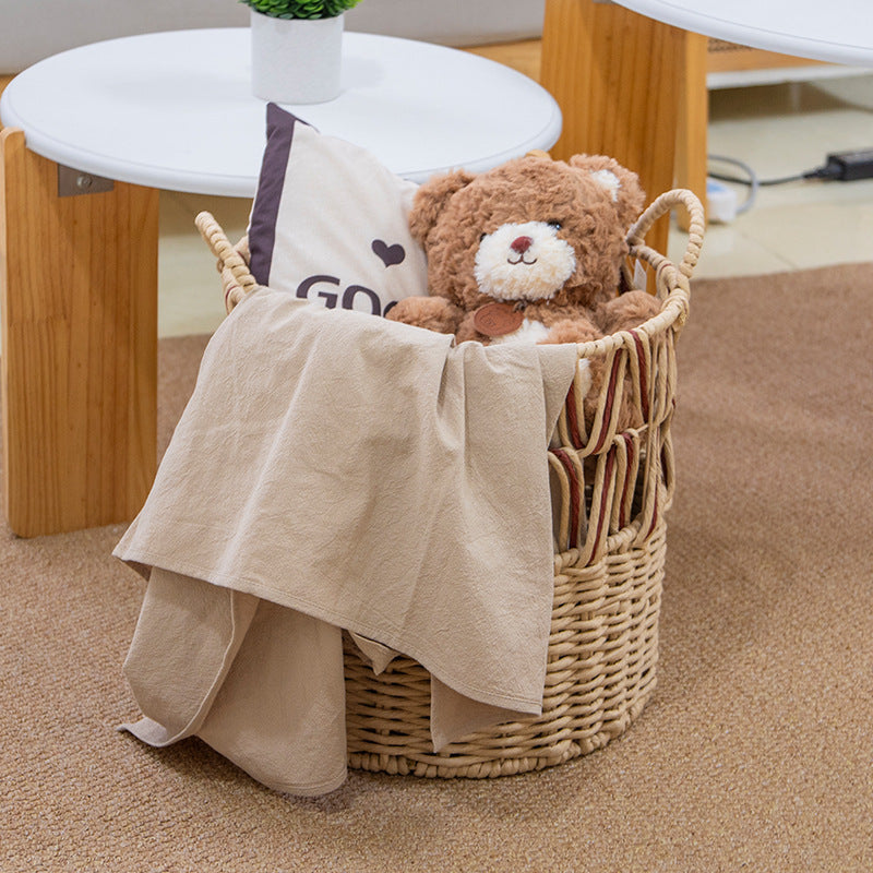 Braided Storage Basket with Elegant Accents | High & Bury