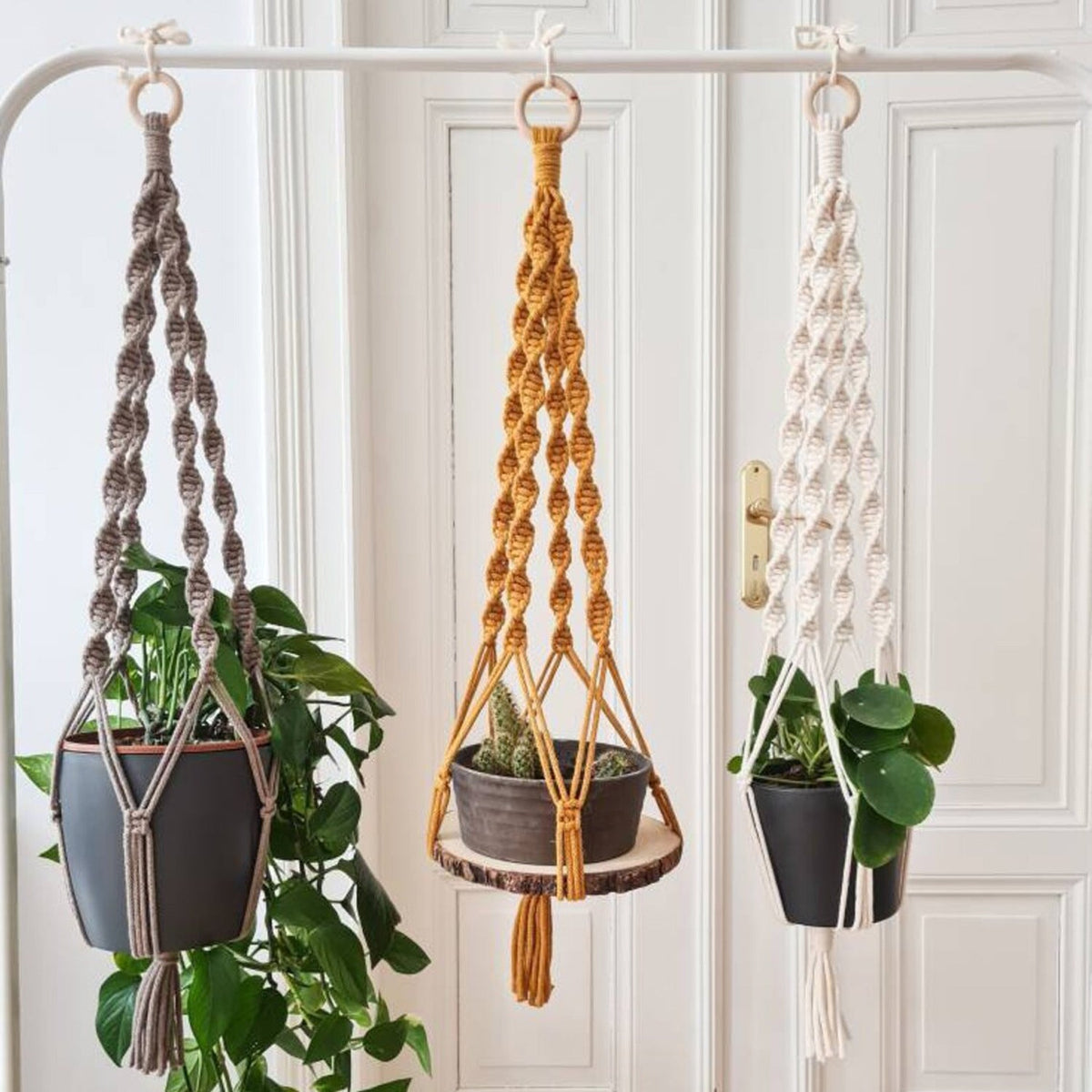 Macrame Wall Hanging Decor with Braided Design | High & Bury