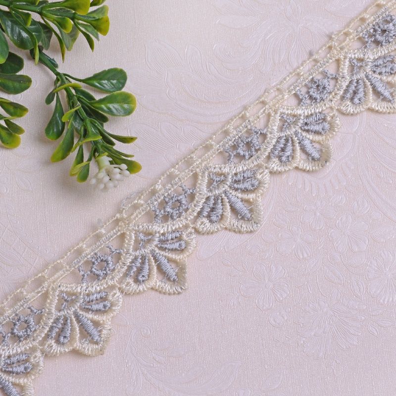 Decorative Lace Trim Cotton Textile | High & Bury