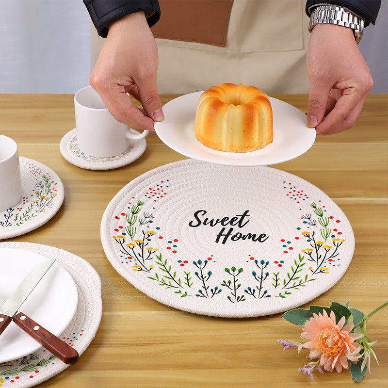 Round Tablecloth with Mandala Pattern | High & Bury