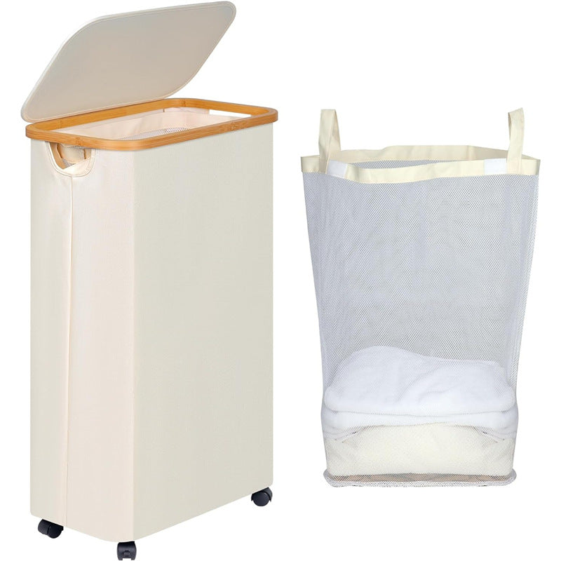High-Quality Laundry Container with Removable Inner Bag | High & Bury