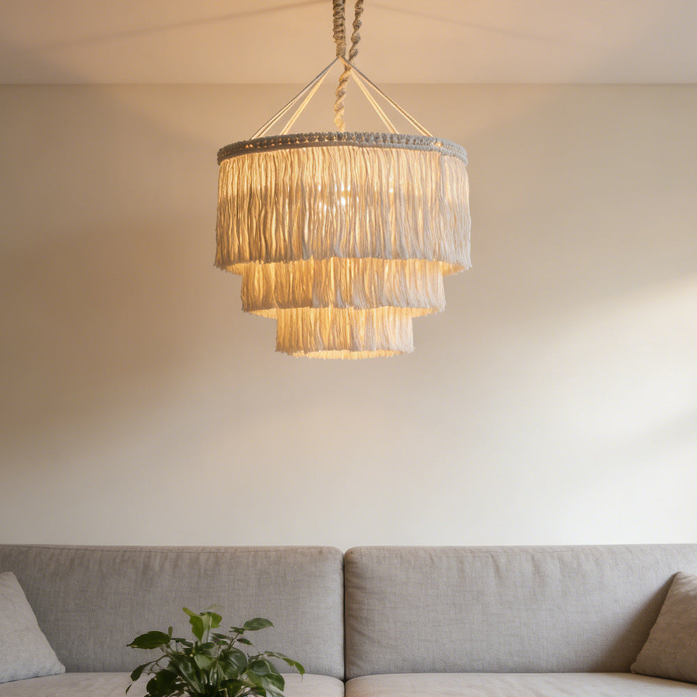 Modern Macrame Pendant Lamp | High & Bury