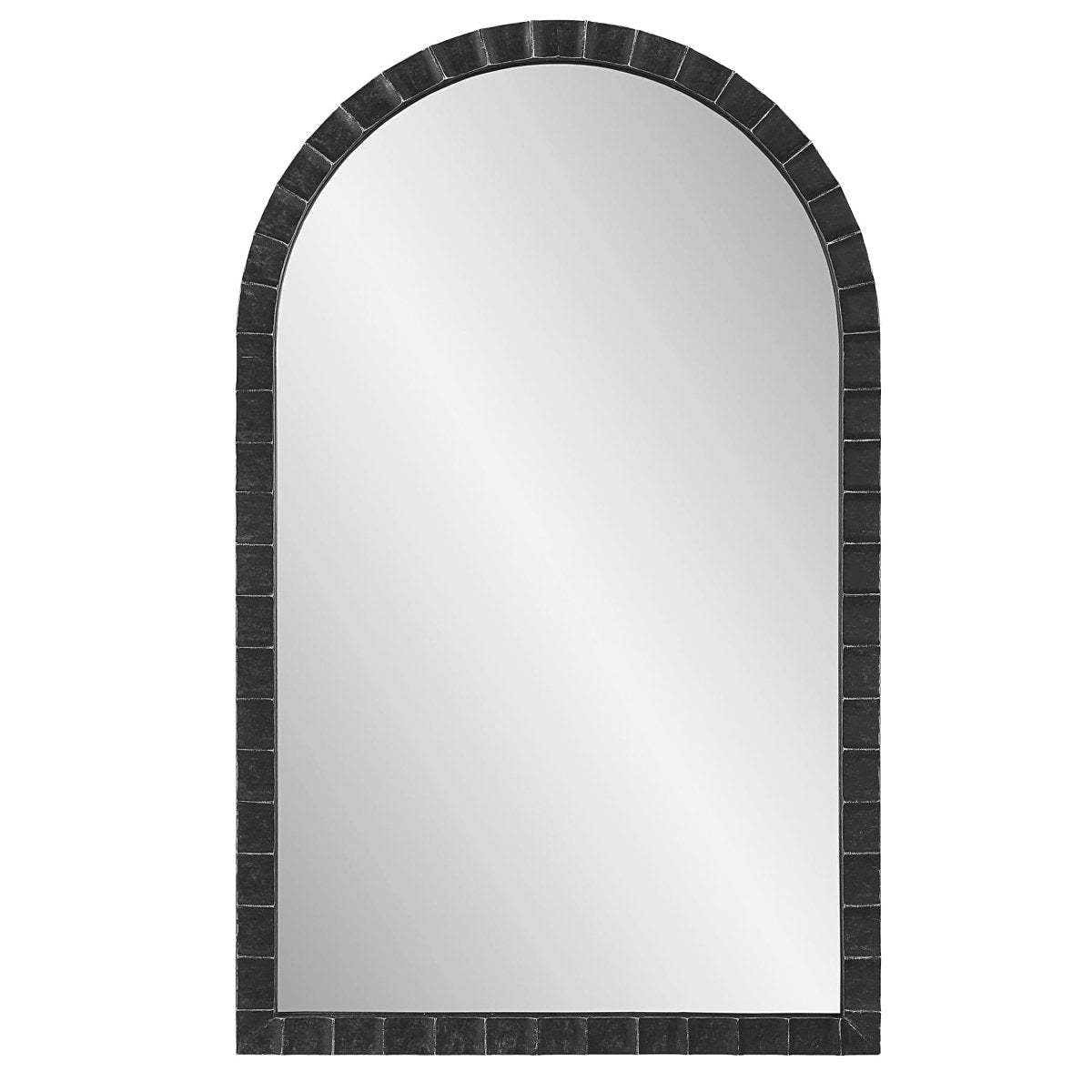 Elegant Curved Decorative Wall Mirror | High & Bury