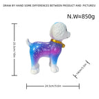 Artistic Dog Sculpture with Colorful Design | High & Bury
