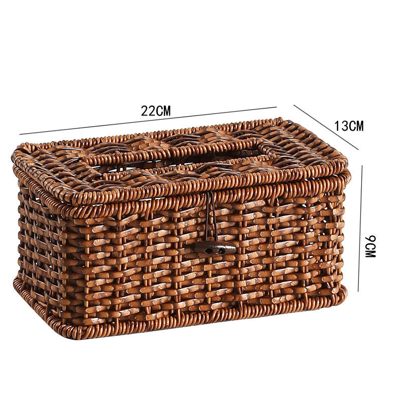 Decorative Storage Basket Walnut | High & Bury