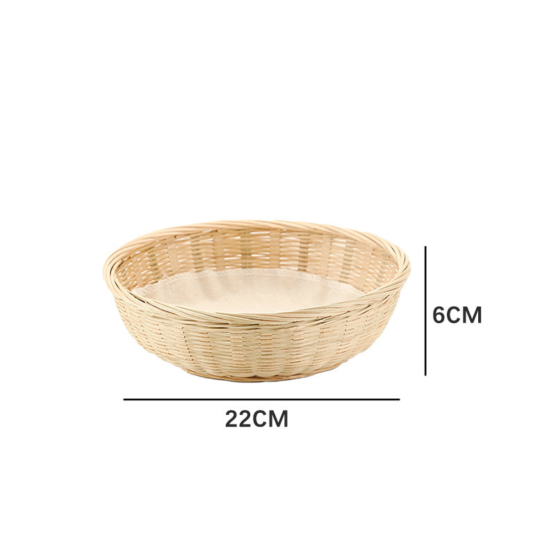 Practical Storage Basket made of Rattan Woven Natural Fiber Soft Textile | High & Bury