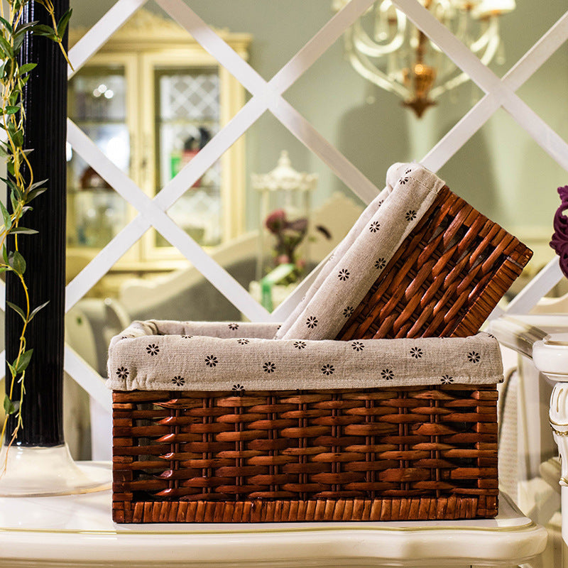 Storage Basket with Removable Fabric Cover | High & Bury