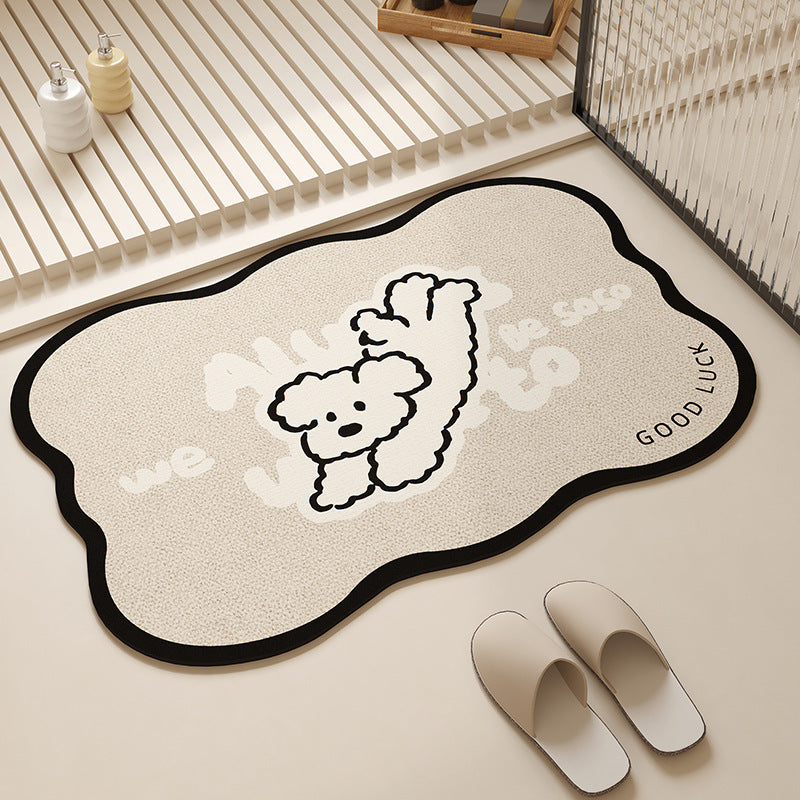 Playful Pet-Themed Absorbent Mat | High & Bury