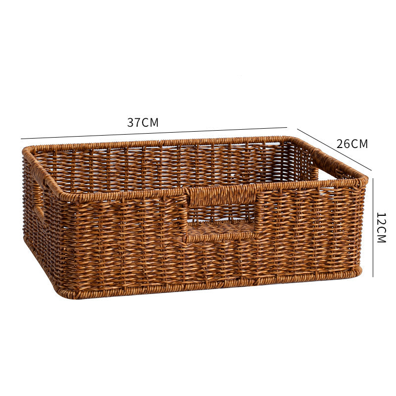 Elegant Woven Storage Basket | High & Bury