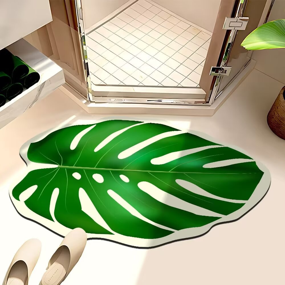 Leaf-Shaped Bath Mat | High & Bury