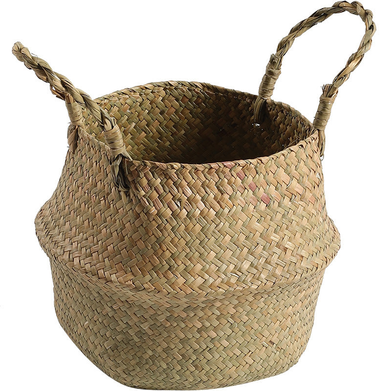 Handcrafted Decorative Storage Basket Soft Textile Handwoven | High & Bury