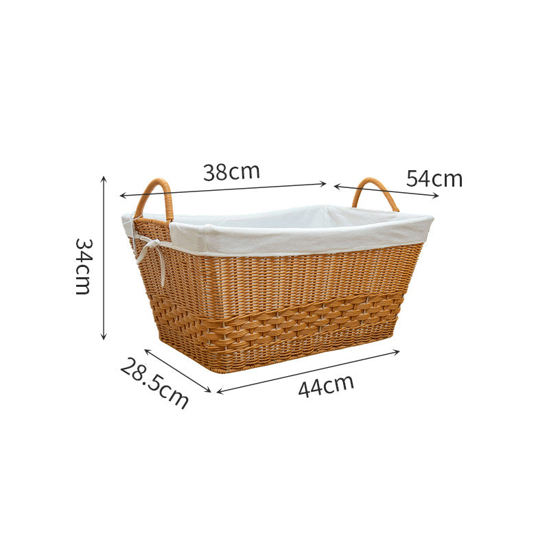 Braided Storage Basket with Removable Inner Lining | High & Bury